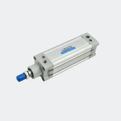 SPDC DNC series pneumatic cylinder showing the piston rod and mounting thread